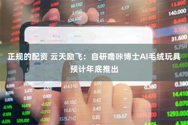 正规的配资 云天励飞：自研噜咔博士AI毛绒玩具预计年底推出