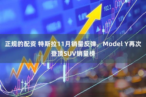 正规的配资 特斯拉11月销量反弹，Model Y再次登顶SUV销量榜